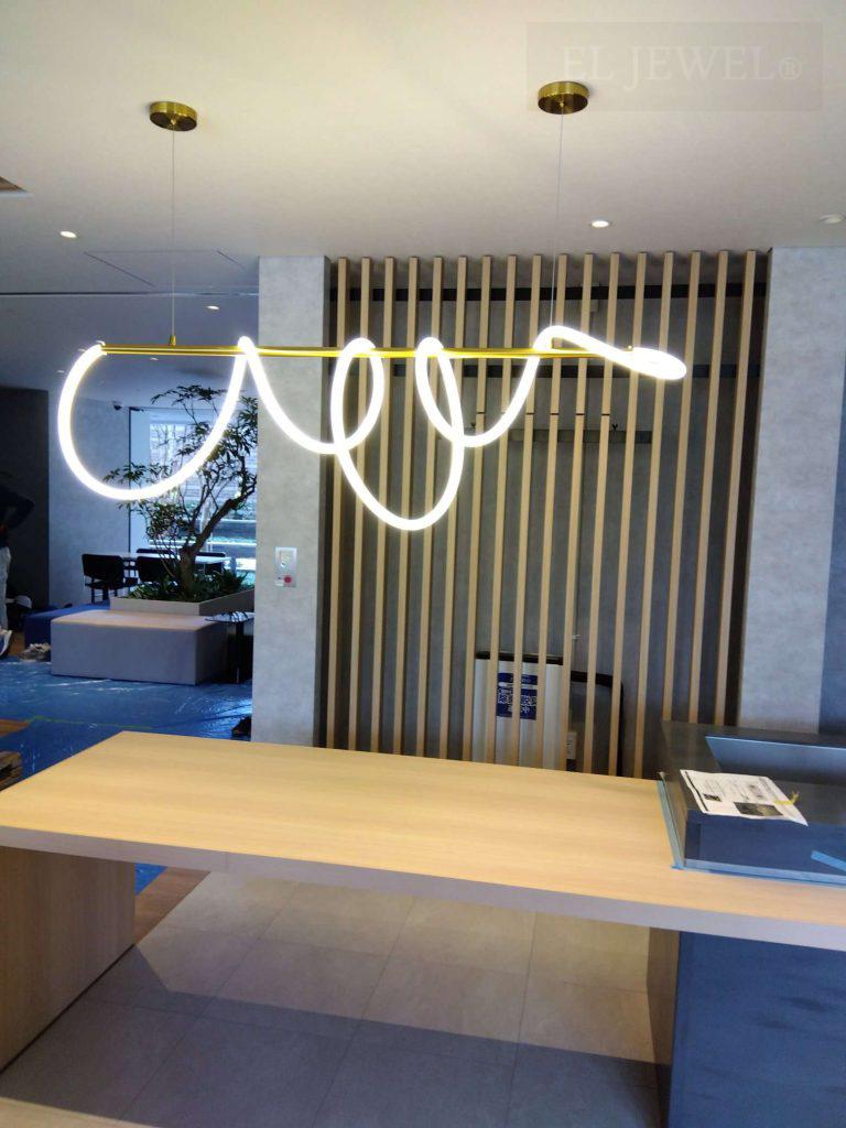 最新の海外インテリア照明の納品事例集 | 今話題の「LED ロープデザイン照明」|オシャレな事務所・エントランス 最新の海外インテリア照明の納品事例集 | 今話題の「LED ロープデザイン照明」|オシャレな事務所・エントランス