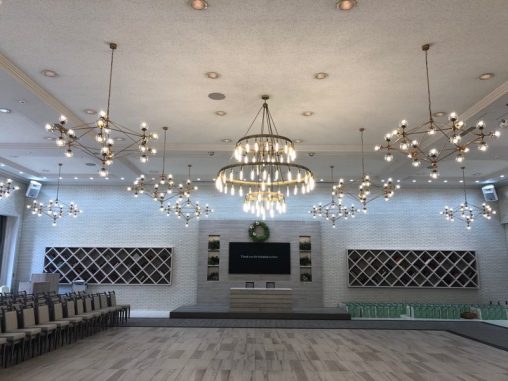 インテリア照明の納品実績 | アメリカのモダンインテリア照明｜天童ホテル 緑の迎賓館山形の結婚式場