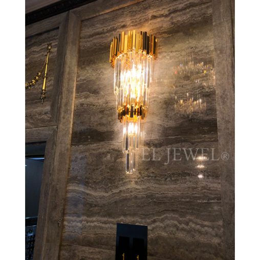 インテリア照明の納品実績 | ゴールドのゴージャスなデザイン照明｜名古屋の高級タワーマンション