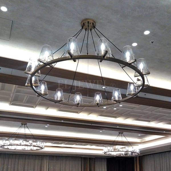 最新の海外インテリア照明の納品事例集 | ガラスシェードのフープ型大型インテリア照明|銀座の結婚式場 最新の海外インテリア照明の納品事例集 | ガラスシェードのフープ型大型インテリア照明|銀座の結婚式場