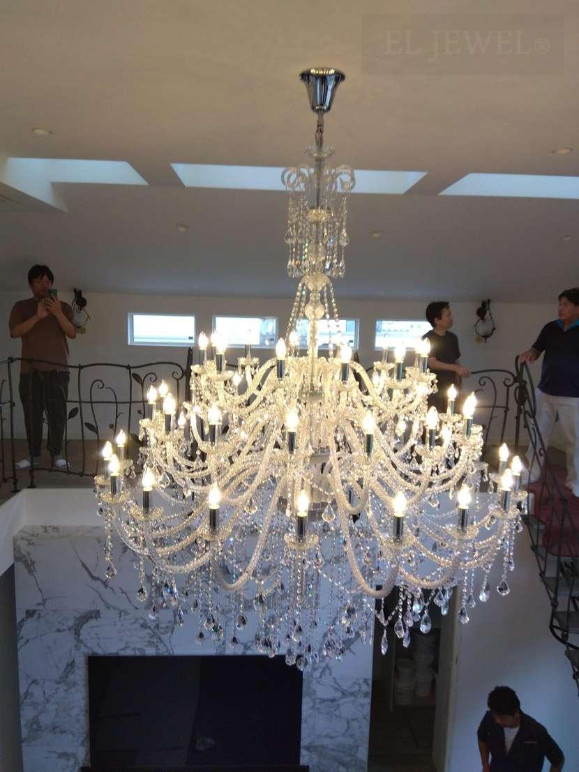 最新の海外インテリア照明の納品事例集 | 大型のクリスタルシャンデリアの取付費用はいくらですか?というご質問にお答えします。|目黒区N様 最新の海外インテリア照明の納品事例集 | 大型のクリスタルシャンデリアの取付費用はいくらですか?というご質問にお答えします。|目黒区N様