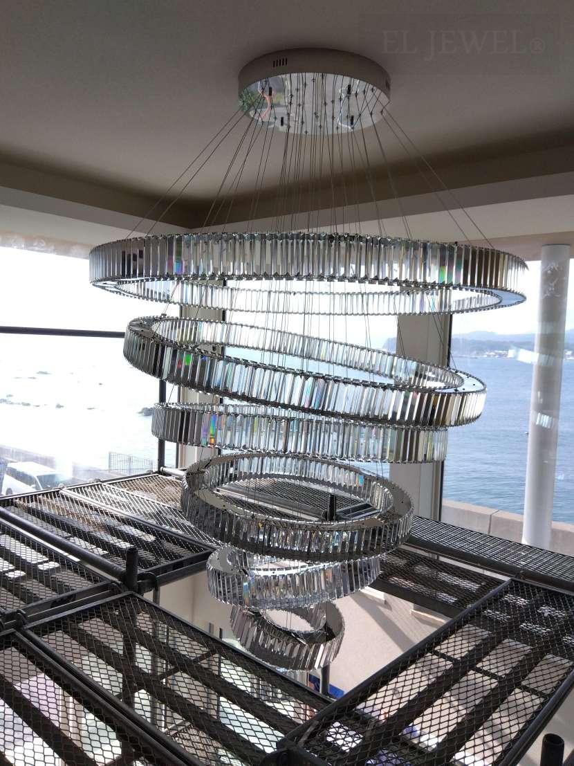 最新の海外インテリア照明の納品事例集 | オーダー特注製作 の7連大型フープインテリア照明|神奈川県横須賀市 最新の海外インテリア照明の納品事例集 | オーダー特注製作 の7連大型フープインテリア照明|神奈川県横須賀市